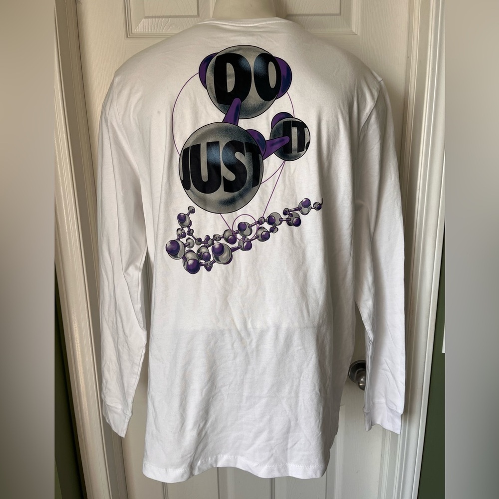 NWT Mens Nike 100% Cotton Long Sleeve Graphic T Shirt XXL Brand New
